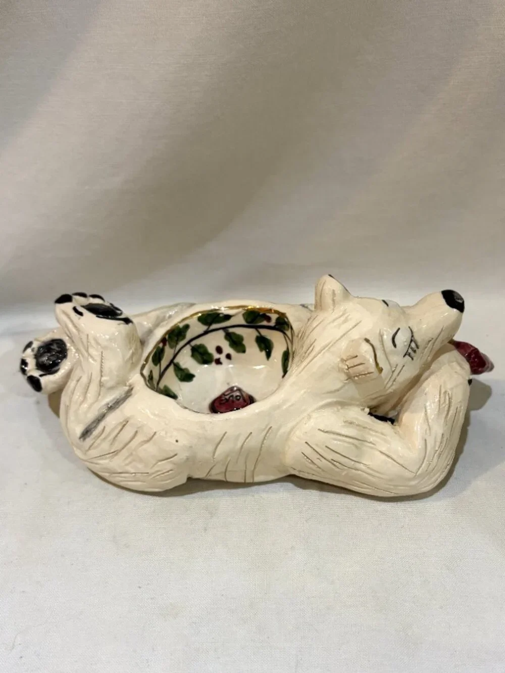Blue Sky Polar Bear Votive Tealight Candle Holder Heather Goldminc LOVE Valentin